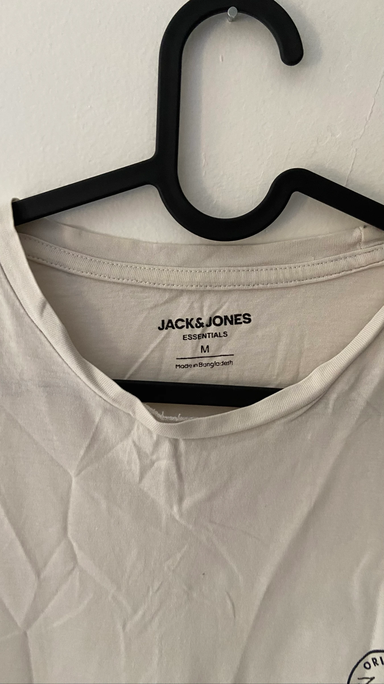 T-shirt branco liso Jack and Jones tamanho M – photo 4